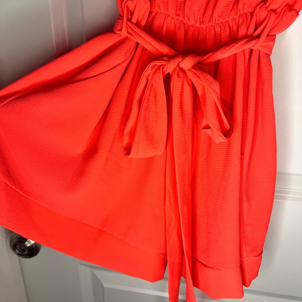 Vici Neon Coral Romper - Medium